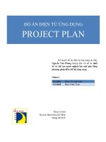 Kế hoạch đồ án điện tử ứng dụng