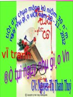 Bài 12. Đề tài Ngày Nhà giáo Việt Nam