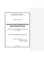 Rèn luyện cho sinh viên kĩ năng đánh giá quá trình trong dạy học môn Toán ở tiểu học