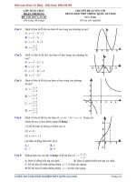 Đề toán tham khảo  2 thi THPTQG  2018