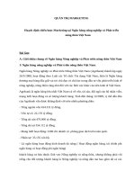 Hoạch định chiến lược marketing tại ngân hàng nông nghiệp và phát triển nông thôn việt nam