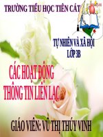 Bài 29. Các hoạt động thông tin liên lạc