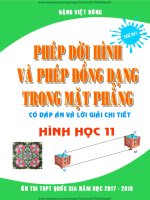 TRẮC NGHIỆM QUAN HỆ SONG TRONG KHÔNG GIAN THẦY ĐẶNG VIỆT ĐÔNG