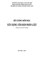 Đề cương Xây dựng văn bản pháp luật   hệ liên thông 2TC
