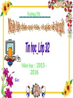 Chương IV. Bài 2. Tô màu bằng màu nền