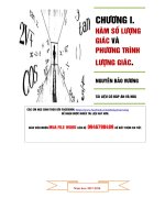 chuyên đề hàm số lượng giác và phương trình lượng giác