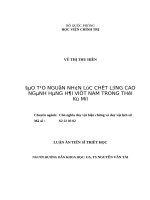 Đào tạo nguồn nhân lực chất lượng cao ngành hàng hải việt nam trong thời kỳ mới 