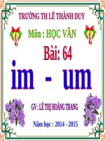 Bài 64. im, um