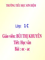 Bài 76. oc, ac