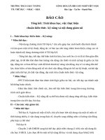 Tổng kết tính khoa học, việc thực hiện chuẩn kiến thức kĩ năng và nội dung giảm tải 