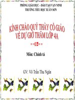 Tuần 4. Một người chính trực