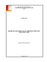 Nghiên cứu dao động của vỏ composite tròn xoay chứa chất lỏng