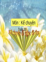 Tuần 30. Kể chuyện đã nghe, đã đọc (về du lịch hay thám hiểm)