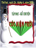 Tuần 33. Cóc kiện Trời