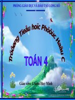 Phân số và phép chia số tự nhiên (tiếp theo)