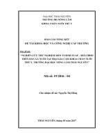 Nghiên cứu thử nghiệm men vi sinh TUAF – MULTIBIO trên đàn gà tại trại gia cầm khoa chăn nuôi thú y – trường đại học nông lâm thái nguyên 
