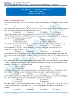 các dạng bài tập về amin và amino axit