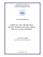 Nghiên cứu thay thế một phần sợi thủy tinh bằng sợi xơ dừa trong chế tạo vật liệu composite 