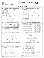 DE CUONG ON TAP CHUONG i HINH HOC 9