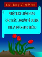Bài 1. Biển báo hiệu giao thông đường bộ