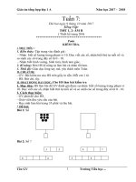 Tuần 7 giáo án lớp 1 soạn theo định hướng phát triển năng lực học sinh