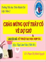 Tuần 9. Luyện tập thuyết trình, tranh luận