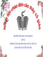 Tuần 8. Kể cho bé nghe