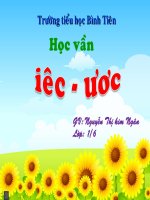 Bài 80. iêc, ươc