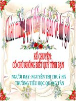 Tuần 10. Cô chủ không biết quý tình bạn