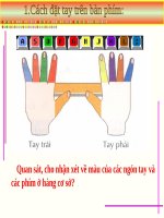 Chương III. Bài 1. Tập gõ các phím ở hàng cơ sở