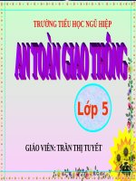 Bài 5. An toàn giao thông đường bộ