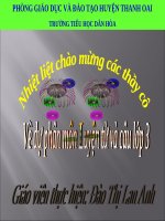 Tuần 15. MRVT: Các dân tộc. Luyện đặt câu có hình ảnh so sánh