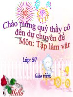 Tuần 12. Cấu tạo của bài văn tả người