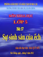 Bài 57. Sự sinh sản của ếch
