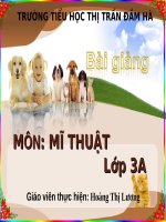 Bài 31. Đề tài các con vật