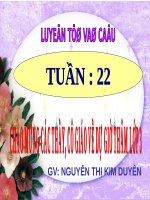 Tuần 22. MRVT: Sáng tạo. Dấu phẩy, dấu chấm, chấm hỏi