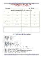 Vòng 2 - Lớp 3 (14-9-2017)