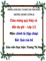 Tuần 5. Quà của bố