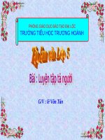 Tuần 15. Luyện tập tả người (Tả hoạt động)