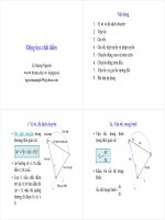 Bài Giảng Vật Lý 1 - Chương 1- Bách Khoa HCM