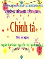 Tuần 3. Nhà bà ngoại