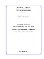 Nghiên cứu quy trình tái xử lý chitin mịn của công ty cổ phần việt nam food 