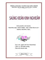 SKKN từng bước xây dựng “trường học thân thiện, học sinh tích cực” trong trường  học