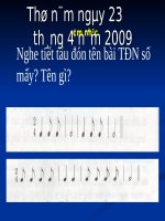 Tiết 29. Ôn tập TĐN số 7, số 8