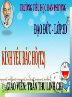 Bài 1. Kính yêu Bác Hồ