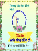 Tuần 12. Anh hùng biển cả