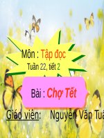Tuần 22. Chợ Tết