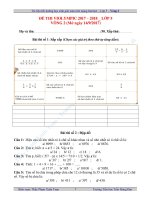 Vòng 2 - Lớp 5 (14-9-2017)