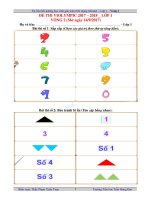 Vòng 2 - Lớp 1 (14-9-2017)