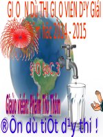 Bài 13. Tiết kiệm và bảo vệ nguồn nước